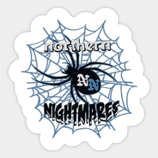 Northern Nightmares Light Sticker by gardenstaterollerderby